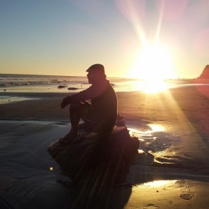 My Dad at Crystal Cove